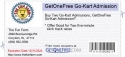 GetOneFree Go-Kart Admission