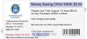 Money Saving Offer! SAVE $5.00